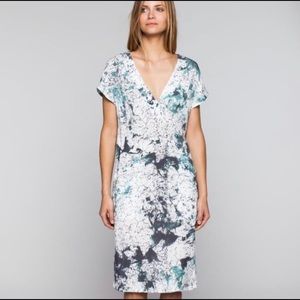 Emerson Fry Turquoise Rick V Neck Dress 6